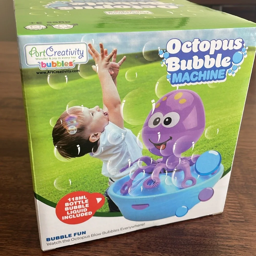 Art Creativity octopus bubble machine